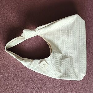 Ulta Herringbone Cream Tote Bag NEW